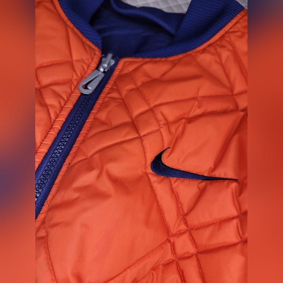 Nike Vintage Orange/blue Reversible Bomber - Picture 2 of 6